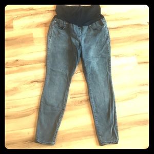 Gap Faded Black maternity jeans